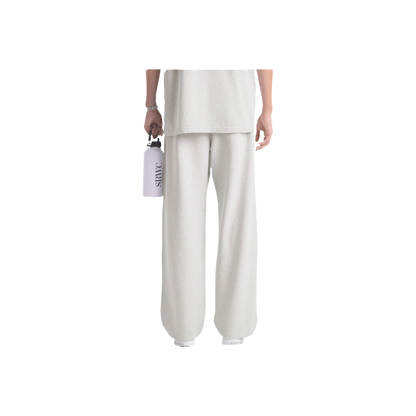 Nautical Embroidered Wide Sweatpant - Heather Gray