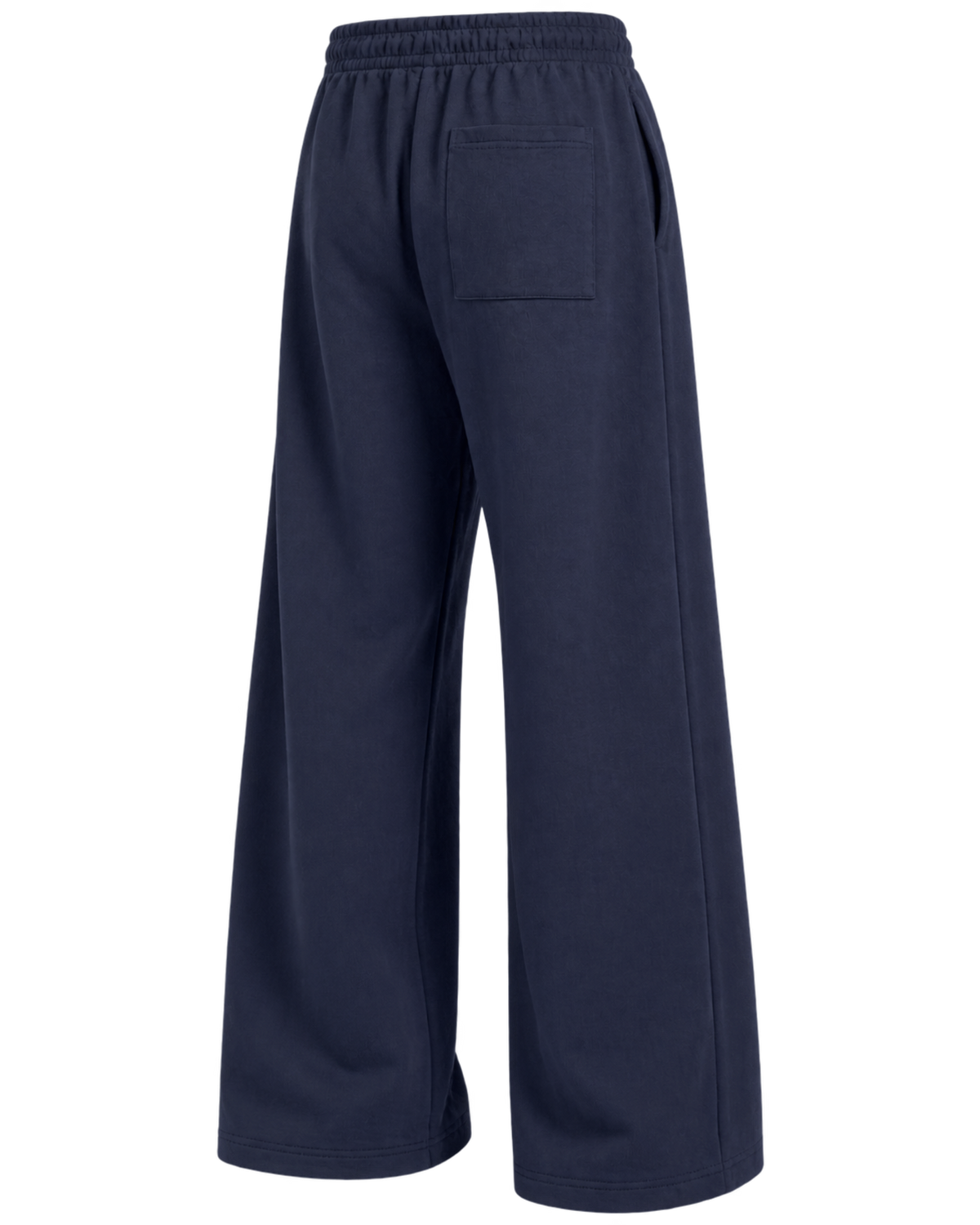Nautical Embroidered Wide Sweatpant - Navy/White