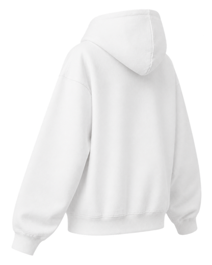 Nautical Embroidered Zip Hoodie - White