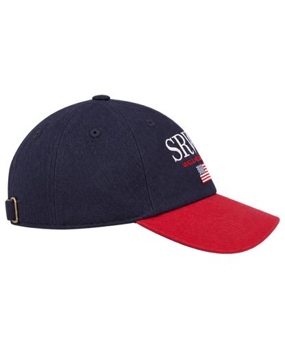 Nautical Hat - Navy/Ruby/White