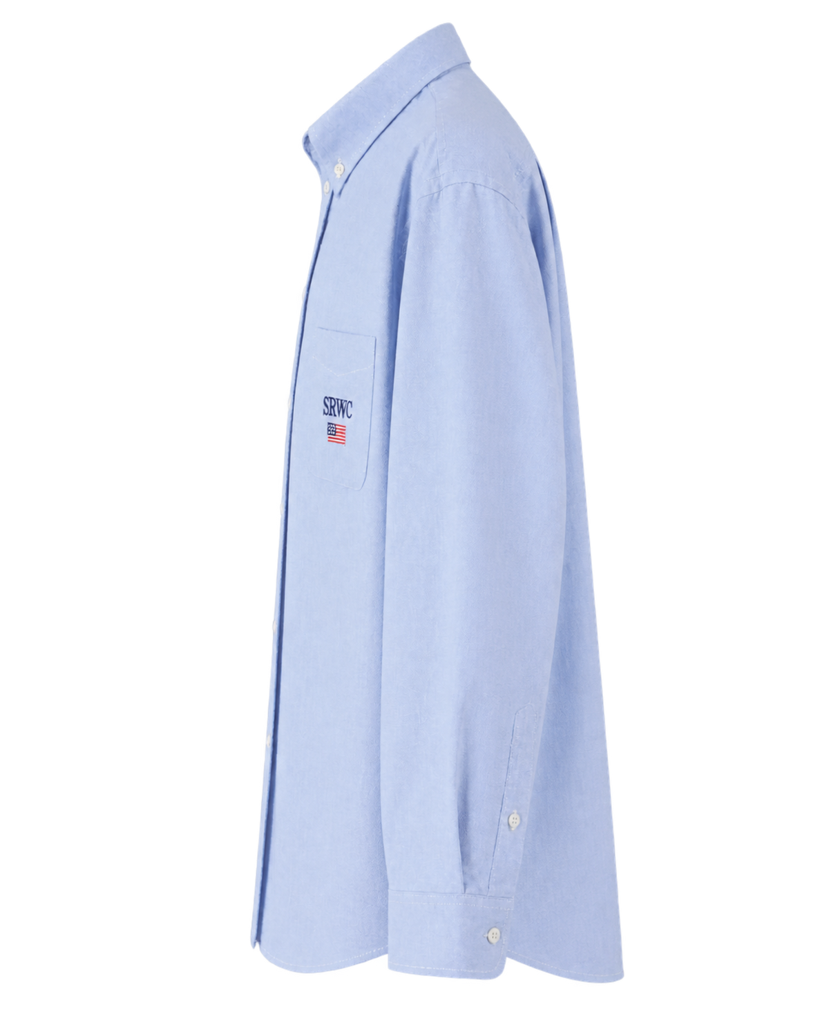 Nautical Oversized Oxford Shirt - Blue