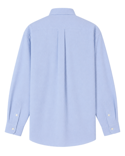 Nautical Oversized Oxford Shirt - Blue