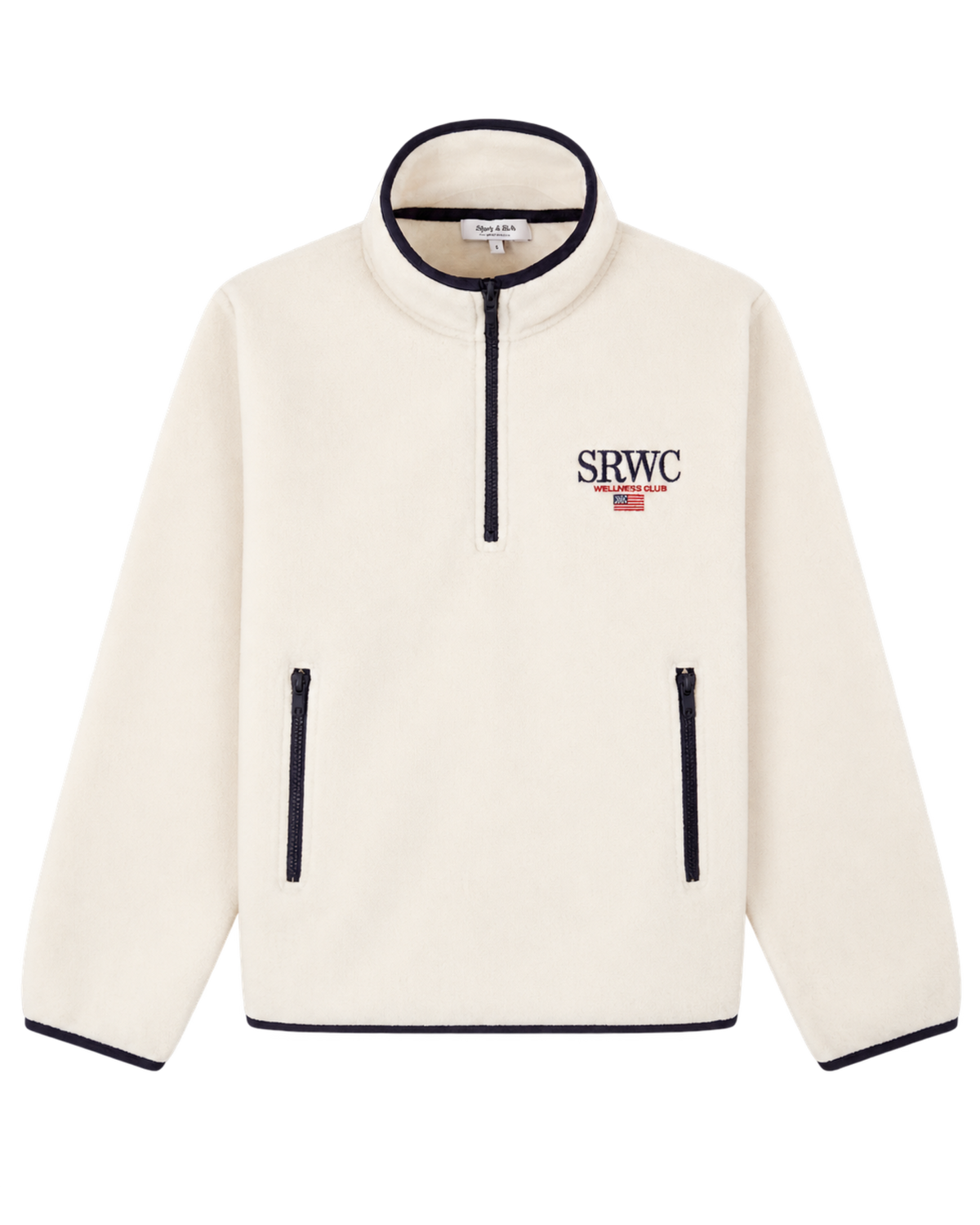 Nautical Polar Quarter Zip - Ecru