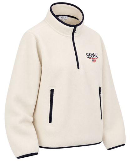 Nautical Polar Quarter Zip - Ecru