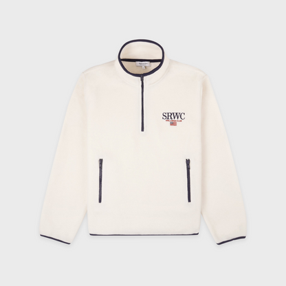 Nautical Polar Quarter Zip - Ecru