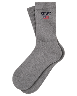 Nautical Socks - Heather Gray/Navy/Ruby/White