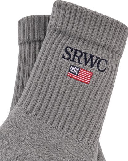 Nautical Socks - Heather Gray/Navy/Ruby/White