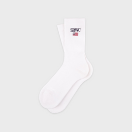 Nautical Socks - White/Navy/Ruby