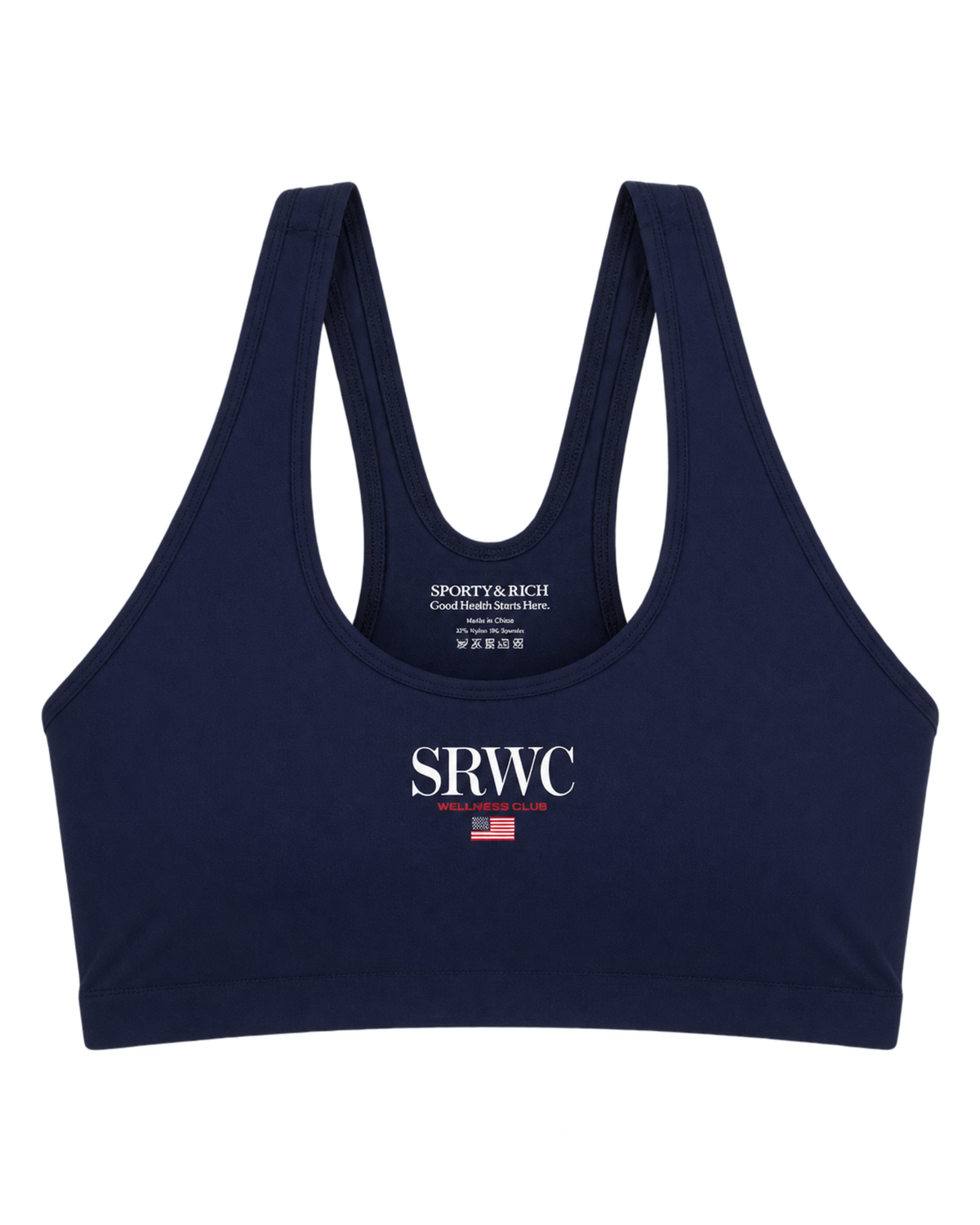 Nautical Sports Bra - Navy