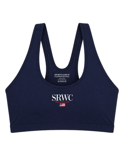 Nautical Sports Bra - Navy