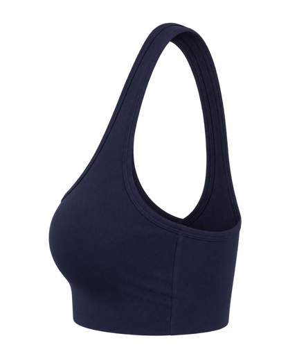 Nautical Sports Bra - Navy