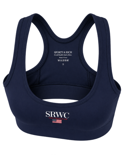 Nautical Sports Bra - Navy