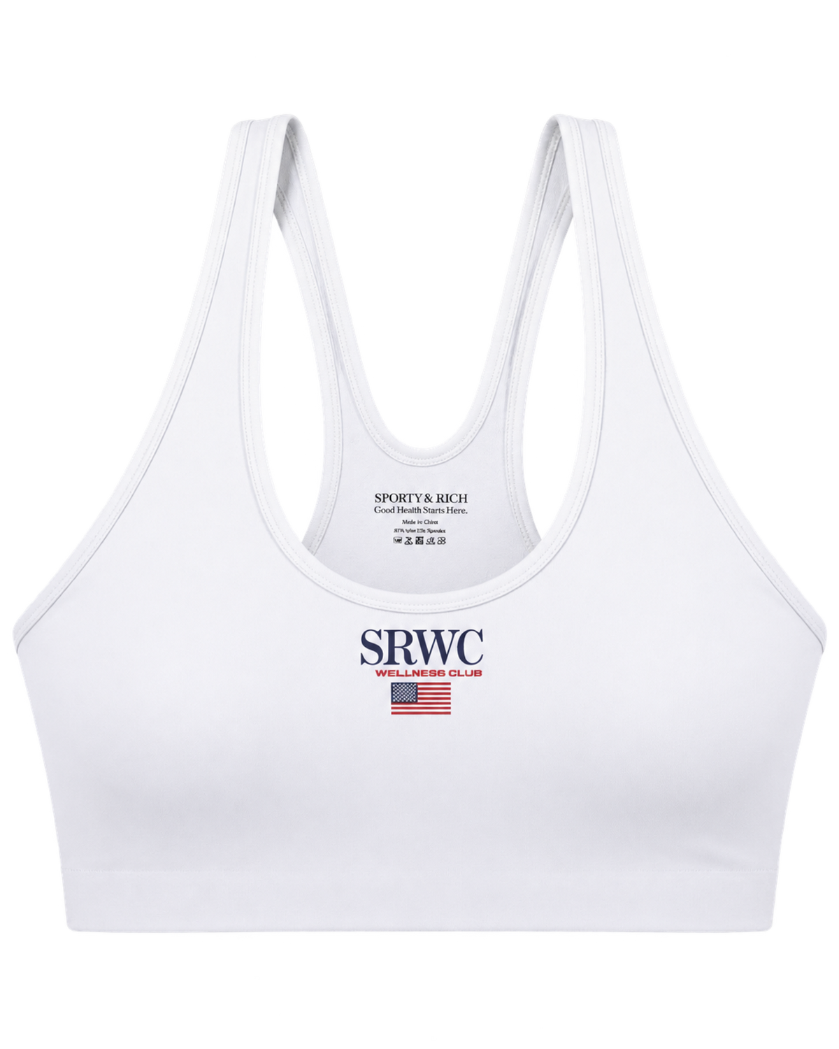 Nautical Sports Bra - White