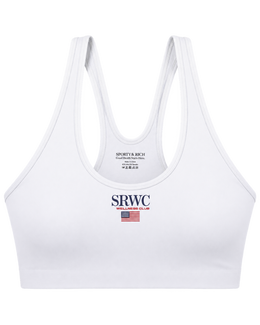 Nautical Sports Bra - White