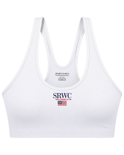 Nautical Sports Bra - White