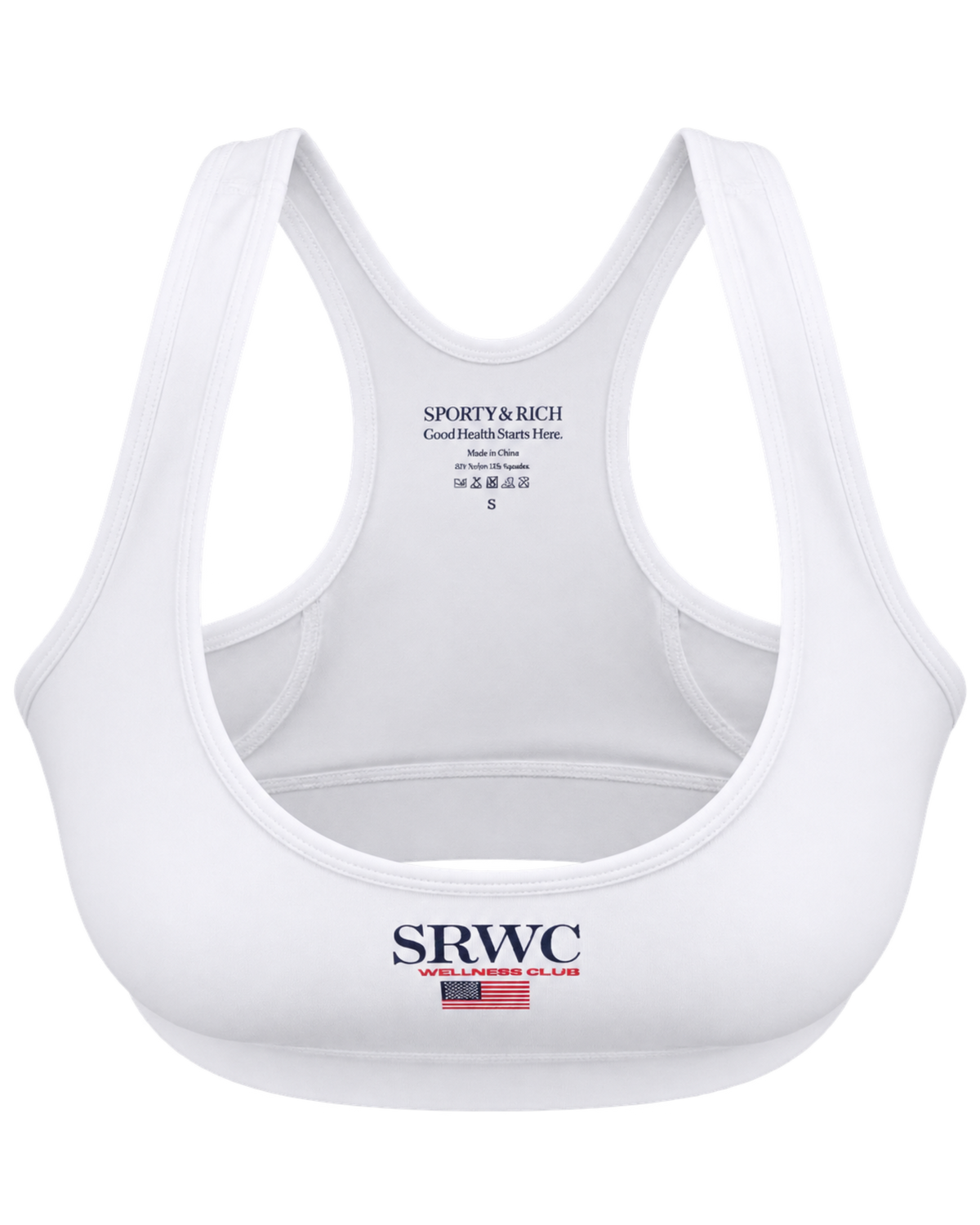 Nautical Sports Bra - White