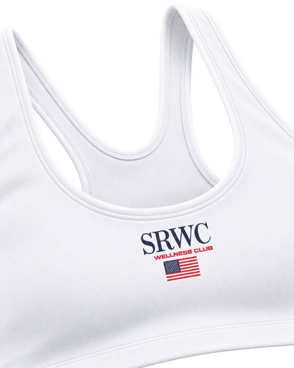 Nautical Sports Bra - White