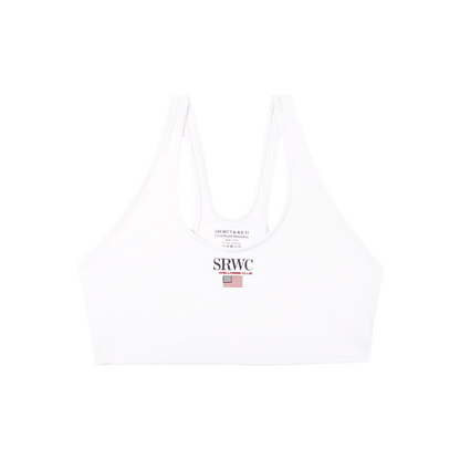 Nautical Sports Bra - White