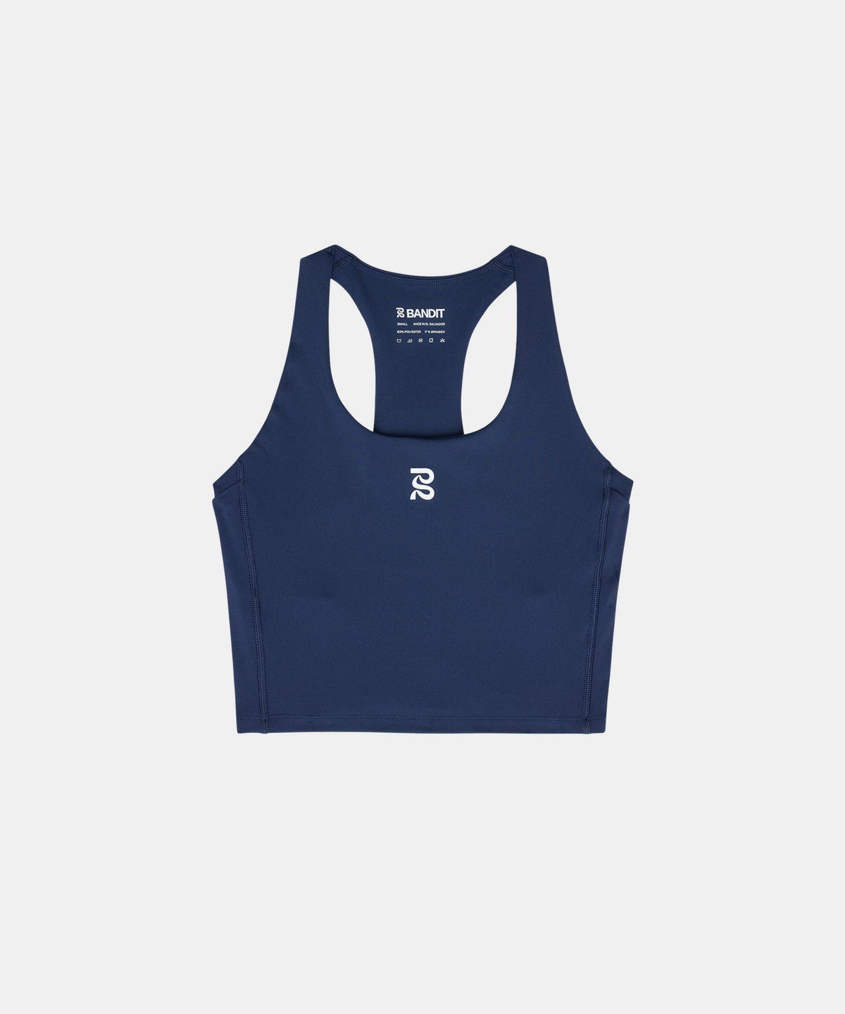 Stamina™ Scoop Neck Race Crop - NY Navy