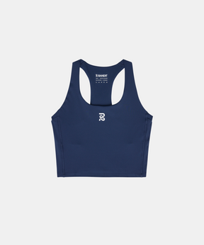Stamina™ Scoop Neck Race Crop - NY Navy
