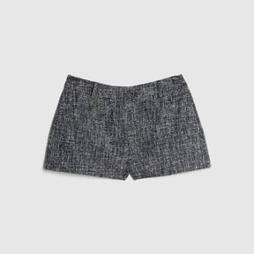 Navy Boucle Micro shorts