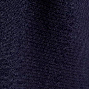 Navy Knitted Asymmetric Jumper