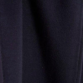 Navy Knitted Wide Leg Trousers