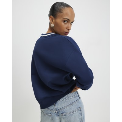 Navy Long Sleeve Heritage Crest Sweatshirt