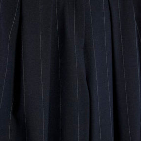 Navy Pinstripe Low Waist Trousers