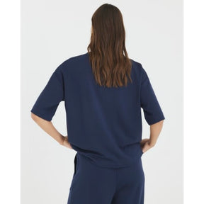 Navy Premium Short Sleeve Boxy T-shirt