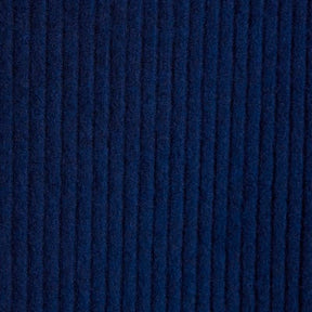 Navy Ribbed Wide Leg Trousers