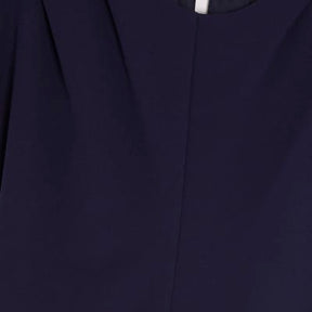 Navy Short Sleeve Ruched Top
