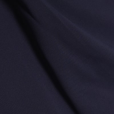Navy Sleeveless Slash Neck Top