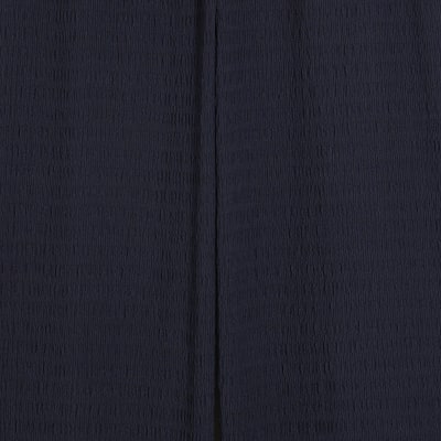 Navy Textured Drawstring Wide Leg Trousers