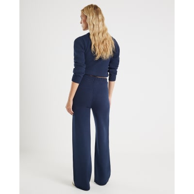 Navy True Love Cardigan Trousers Set