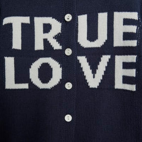 Navy True Love Cardigan Trousers Set