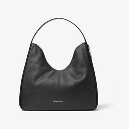 Nayla Medium Pebbled Leather Hobo Shoulder Bag