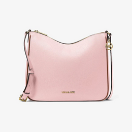 Nayla Medium Pebbled Leather Messenger Bag