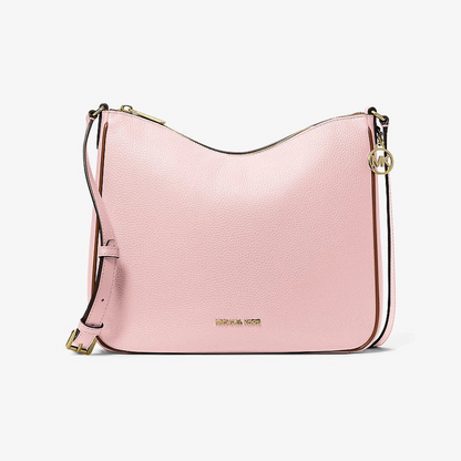 Nayla Medium Pebbled Leather Messenger Bag