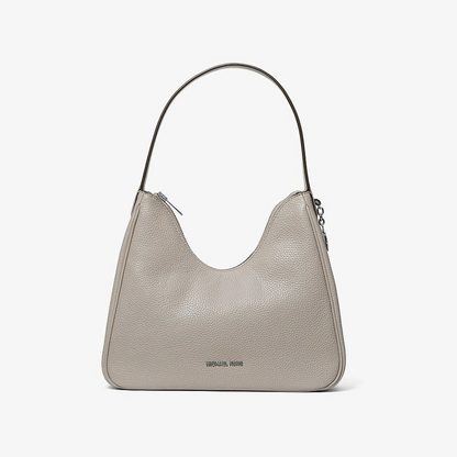 Nayla Small Pebbled Leather Hobo Shoulder Bag