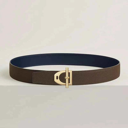 Neo Etrier belt buckle & Reversible leather strap 38 mm