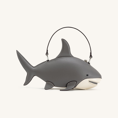 Nerys Shark Look Top Handle Bag - Grey