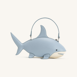 Nerys Shark Look Top Handle Bag - Light Blue