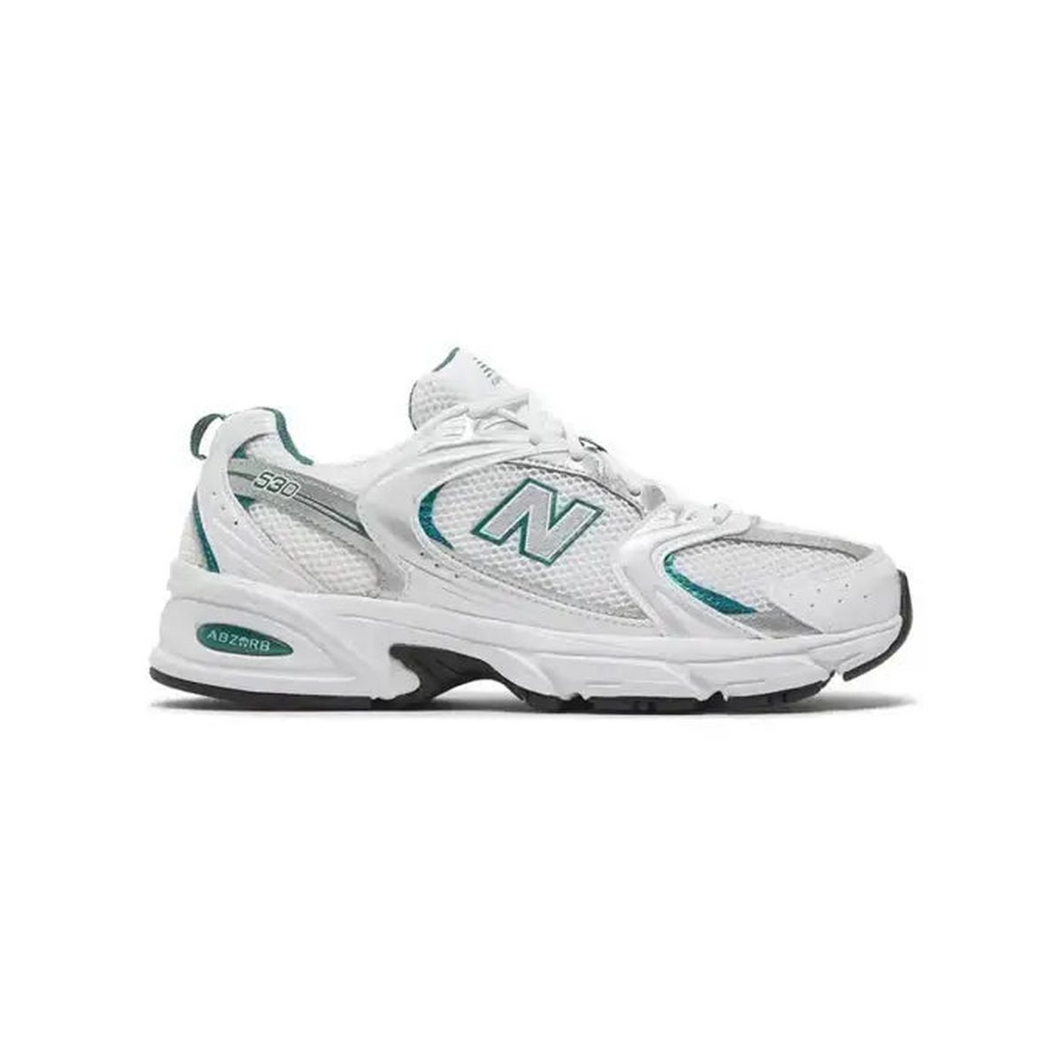 New Balance 530 White Silver Green
