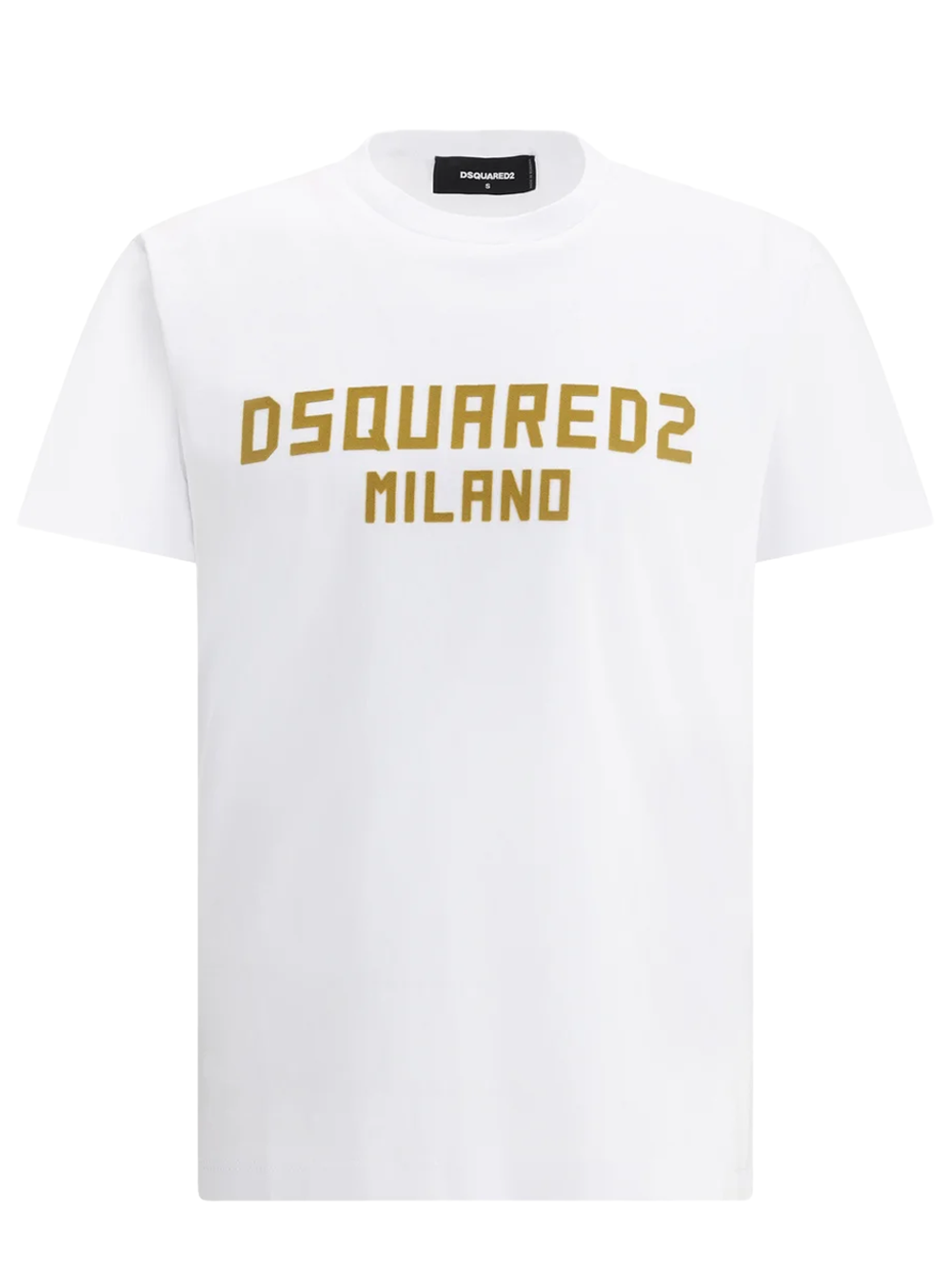 Dsquared2 Milano Flocked Logo T-Shirt in White