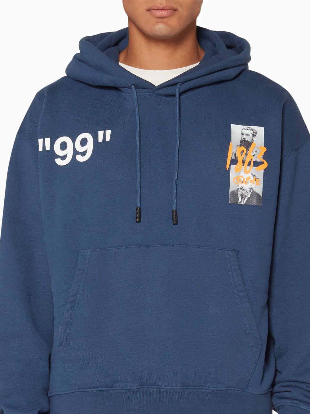 Off-White Impressionism 99 Hoodie in Navy