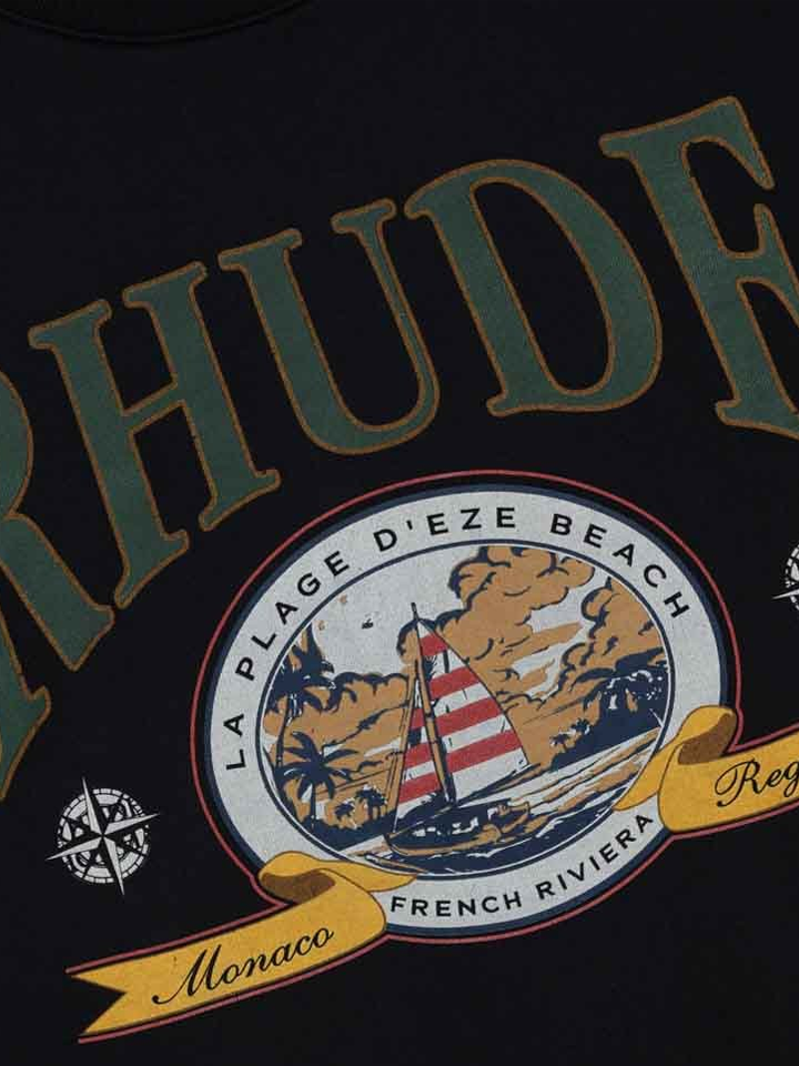 Rhude Monaco Regatta T-Shirt in Black