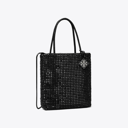 Night Owl Crystal-Embellished Mini Tote