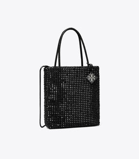 Night Owl Crystal-Embellished Mini Tote