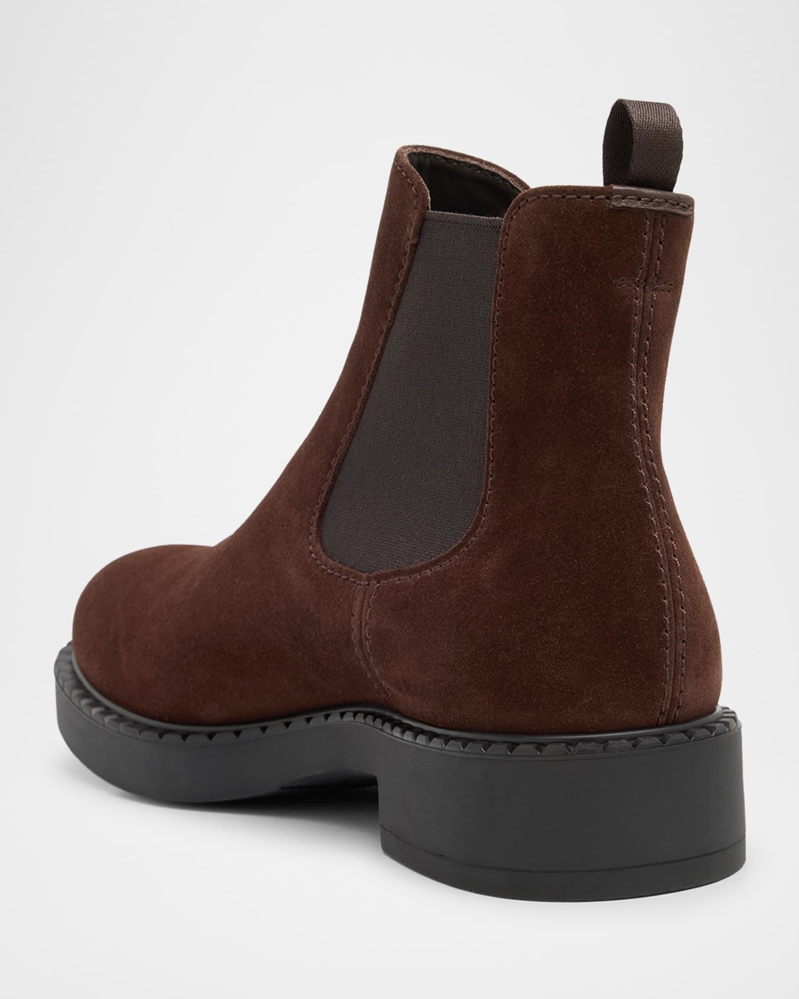 Men's Rubber-Sole Suede Chelsea Boots